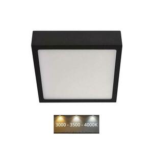 LED Mennyezeti lámpa LED/12, 5W/230V 3000/3500/4000K 17x17 cm fekete kép