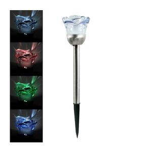 LED RGB napelemes lámpa ROSE LED/1, 2V 100 mAh IP44 kép