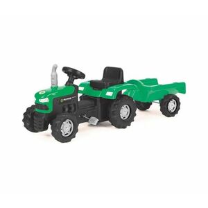 Buddy Toys Pedálos traktor utánvonóval fekete/zöld kép