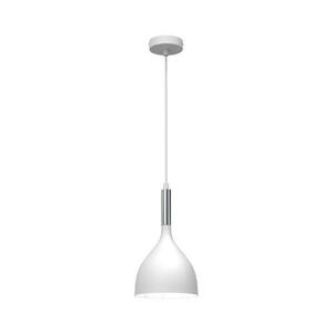 Csillár zsinóron NOAK 1xE27/15W/230V fehér/króm kép