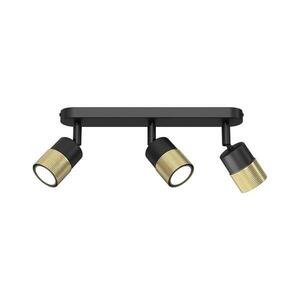 Spotlámpa MIZU 3xGU10/8W/230V fekete/sárgaréz kép