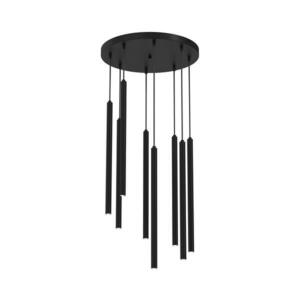 Csillár zsinóron YORU 5xG9/8W/230V fekete kép