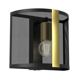 Fali lámpa KAGA 1xE27/60W/230V fekete/arany kép