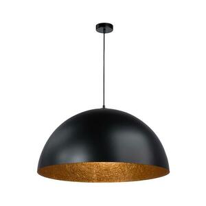 Csillár zsinóron SFERA 1xE27/60W/230V á. 50 cm fekete/réz kép