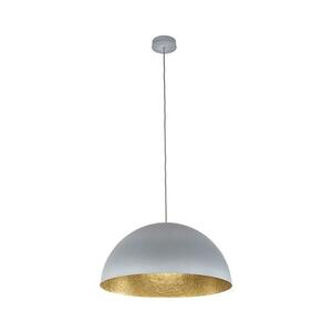 Csillár zsinóron SFERA 1xE27/60W/230V á. 50 cm szürke/arany kép