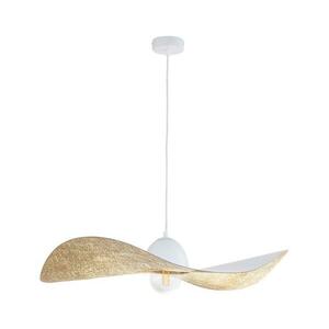 Csillár zsinóron KAPELLO 1xE27/60W/230V átm. 76 cm fehér/arany kép