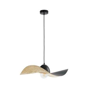 Csillár zsinóron KAPELLO 1xE27/60W/230V átm. 55 cm fekete/arany kép