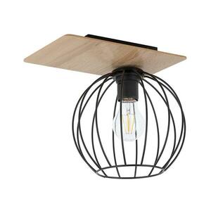 Csillár CYBER 1xE27/60W/230V fa/fekete kép