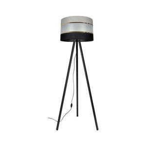 CORAL Állólámpa 1xE27/60W/230V fekete/szürke/arany kép