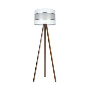 Állólámpa CORAL 1xE27/60W/230V barna/fehér/króm kép