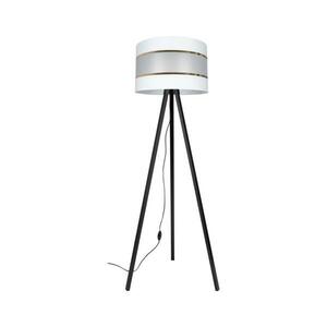 CORAL Állólámpa 1xE27/60W/230V fekete/fehér/arany kép