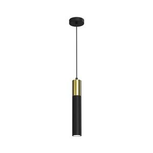 Csillár zsinóron CASSA 1xGU10/8W/230V fekete/arany kép