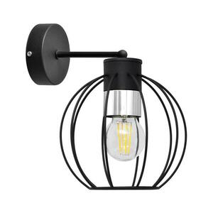 Fali lámpa STARLIGHT 1xE27/15W/230V fekete/ezüst kép