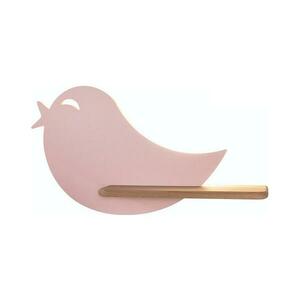 LED Gyerek fali lámpa polccal BIRD LED/5W/230V rózsaszín/fa kép