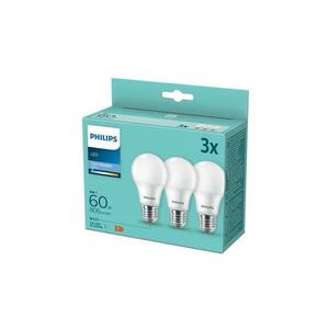 Philips KÉSZLET 3x LED Izzó Philips A60 E27/8W/230V 6500K kép