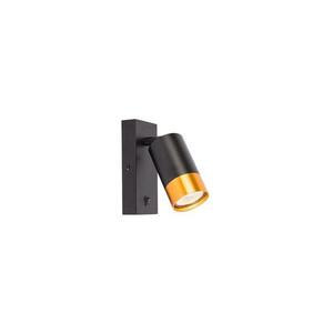 Fali spotlámpa 1xGU10/35W/230V fekete/arany kép