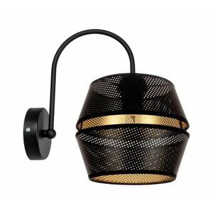 HEXE Fali lámpa PARIS 1xE27/60W/230V fekete/arany kép