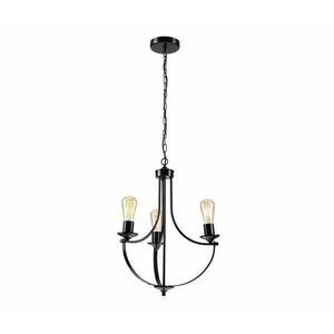 Csillár láncon GINA 3xE27/60W/230V fekete kép
