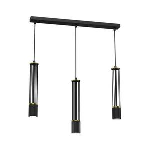 Csillár zsinóron ESTILO 3xGU10/40W/230V fekete kép