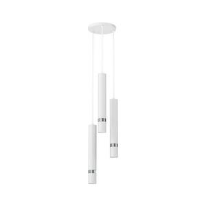 Csillár zsinóron JOKER 3xGU10/8W/230V fehér/fényes króm kép