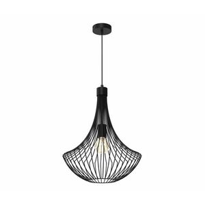 Csillár zsinóron CESTA 1xE27/60W/230V fekete kép
