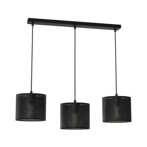 Csillár zsinóron LOFT SHADE 3xE27/60W/230V fekete kép