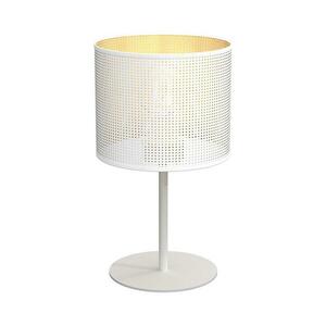 Asztali lámpa LOFT SHADE 1xE27/60W/230V á. 18 cm fehér/arany kép