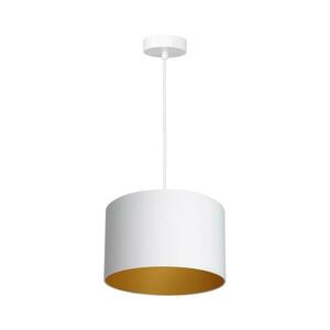 Csillár zsinóron ARDEN 1xE27/60W/230V á. 25 cm fehér/arany kép