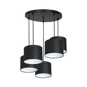 Csillár zsinóron ARDEN 5xE27/60W/230V fekete/fehér kép