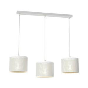 Csillár zsinóron LOFT SHADE 3xE27/60W/230V fehér/arany kép