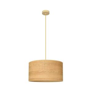 Csillár zsinóron ALBA 1xE27/15W/230V á. 45 cm barna kép