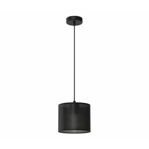 Csillár zsinóron LOFT SHADE 1xE27/60W/230V á. 18 cm fekete kép