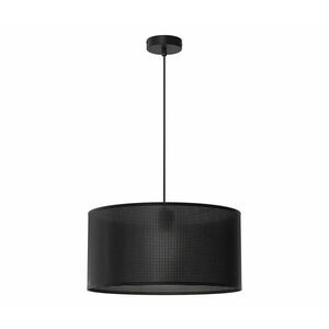 Csillár zsinóron LOFT SHADE 1xE27/60W/230V á. 40 cm fekete kép