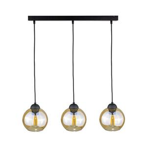 Keter Lighting Csillár zsinóron AMBRE BLACK 3xE27/60W/230V kép