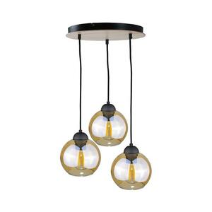 Keter Lighting Csillár zsinóron AMBRE WOOD 3xE27/60W/230V á. 30 cm kép