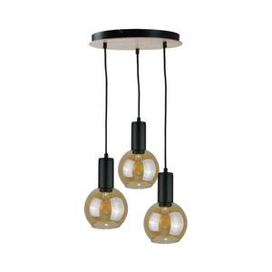 Keter Lighting Csillár zsinóron JANTAR WOOD 3xE27/60W/230V á. 30 cm kép