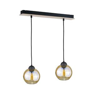 Keter Lighting Csillár zsinóron AMBRE WOOD 2xE27/60W/230V kép