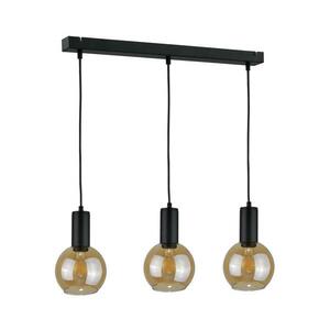 Keter Lighting Csillár zsinóron JANTAR BLACK 3xE27/60W/230V kép