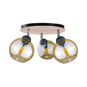 Keter Lighting Spotlámpa THEA WOOD 3xE27/60W/230V á. 30 cm kép