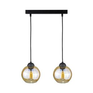 Keter Lighting Csillár zsinóron AMBRE BLACK 2xE27/60W/230V kép