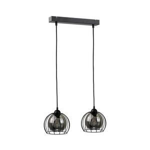 Keter Lighting Csillár zsinóron SOLO BLACK 2xE27/60W/230V kép
