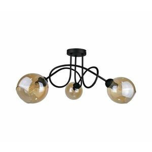 Keter Lighting Felületre szerelhető csillár VENUS BLACK 3xE27/60W/230V kép