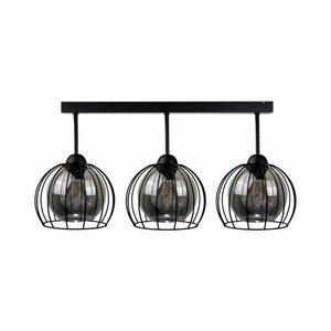 Keter Lighting Felületre szerelhető csillár SOLO BLACK 3xE27/60W/230V kép
