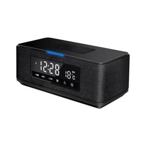 Újratölthető hangszóró LCD kijelzővel, ébresztőórával és vezeték nélküli töltéssel 3600 mAh kép