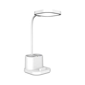 LED Dimmelhető töltő asztali lámpa tartóval és power bankkal LED/5W/5V 2400mAh kép