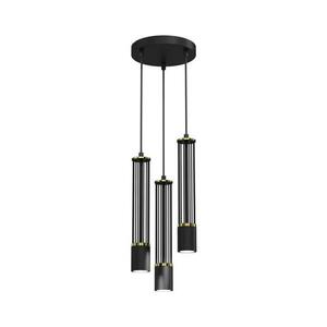 Csillár zsinóron ESTILO 3xGU10/40W/230V fekete kép