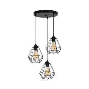 HEXE Csillár zsinóron DIAMENT 3xE27/60W/230V kép