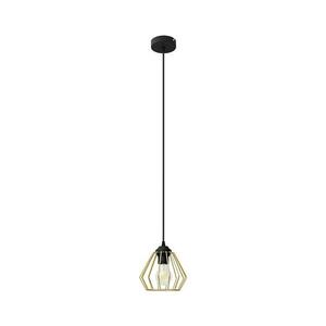 Csillár zsinóron AGAT 1xE27/15W/230V arany/fekete kép
