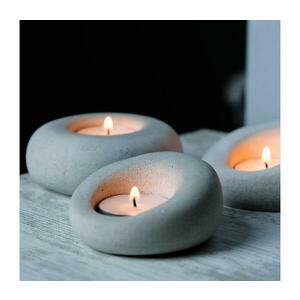 KÉSZLET 3x Tartó teagyertyákhoz 10cm/9cm/8cm beton kép