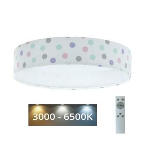 LED Dimmelhető lámpa GALAXY KIDS LED/24W/230V pontok színes + távirányító kép